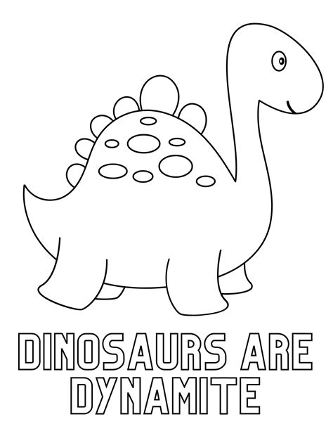 dinosaur colouring pages free printables